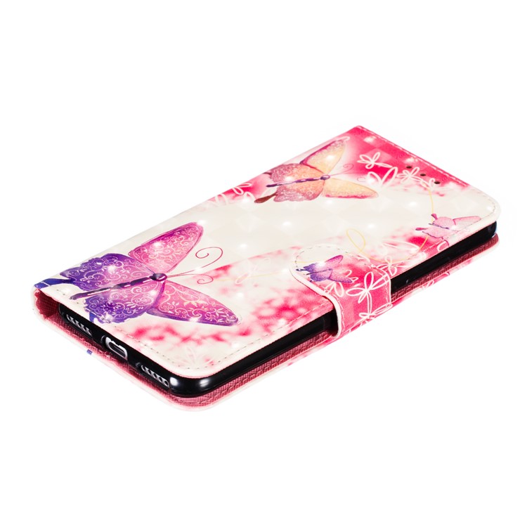 Pattern Printing Light Spot Decor Leather Wallet Case for Xiaomi Mi CC9e / Mi A3 - Elegant Butterfly-8