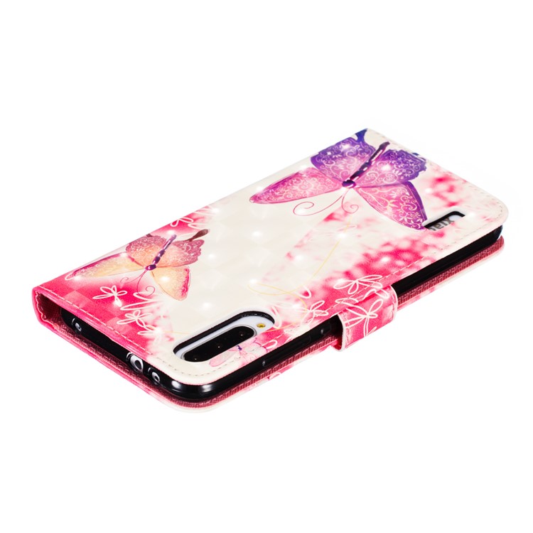 Pattern Printing Light Spot Decor Leather Wallet Case for Xiaomi Mi CC9e / Mi A3 - Elegant Butterfly-9
