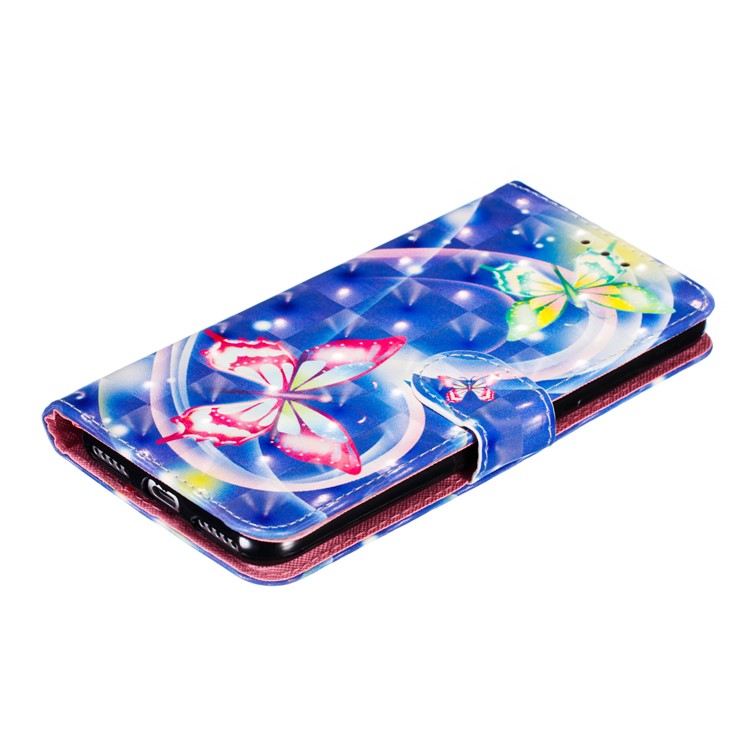 Pattern Printing Light Spot Decor Leather Wallet Case for Xiaomi Mi CC9e / Mi A3 - Vivid Butterfly-8