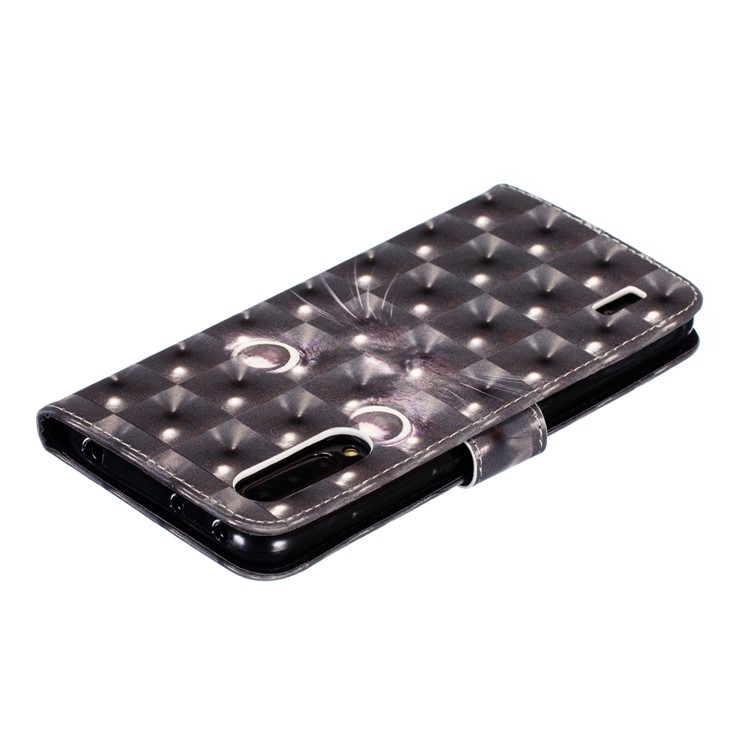 Pattern Printing Light Spot Decor Leather Wallet Stand Case for Xiaomi Mi CC9 / Mi CC9 Meitu Edition - Cat-9
