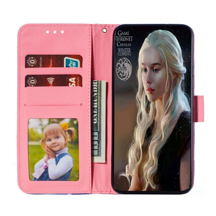 Pattern Printing Light Spot Decor Leather Wallet Stand Case for Xiaomi Mi CC9 / Mi CC9 Meitu Edition - Vivid Butterfly-10