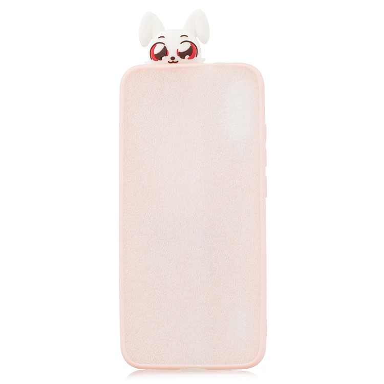 Kickstand 3D Animal Doll Pattern Printing TPU Back Phone Covering for Xiaomi Mi CC9e / Mi A3 - Rabbit-3
