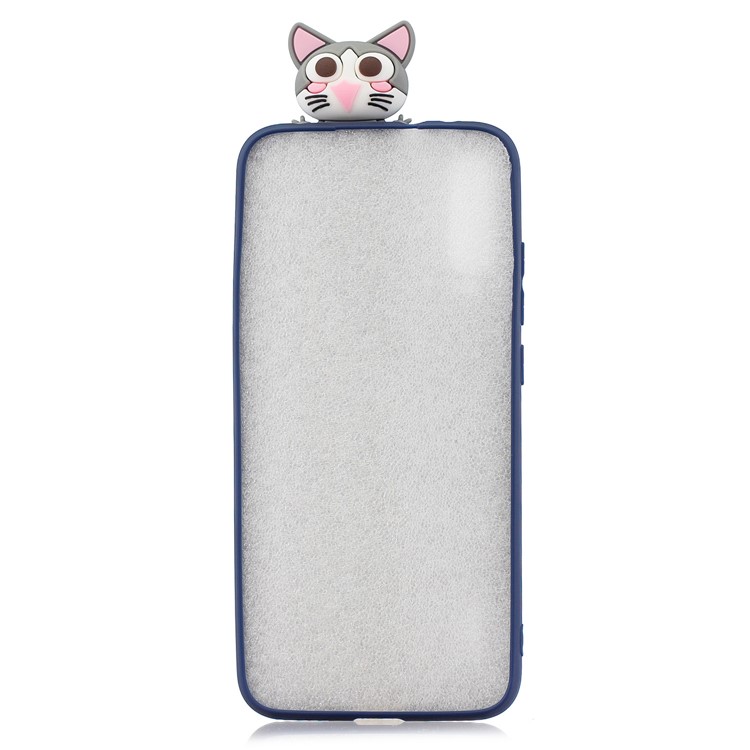 Kickstand 3D Animal Doll Pattern Printing TPU Back Phone Covering for Xiaomi Mi CC9e / Mi A3 - Cat-3