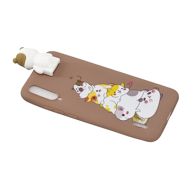 Kickstand 3D Animal Doll Pattern Printing TPU Back Phone Covering for Xiaomi Mi CC9e / Mi A3 - Squirrels-4