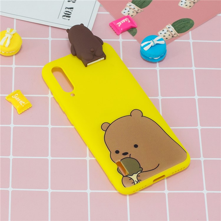 Stylish TPU IMD Shell Cover for Xiaomi Mi CC9/Mi CC9 Meitu Edition/Mi 9 Lite - Grizzly Bear-6