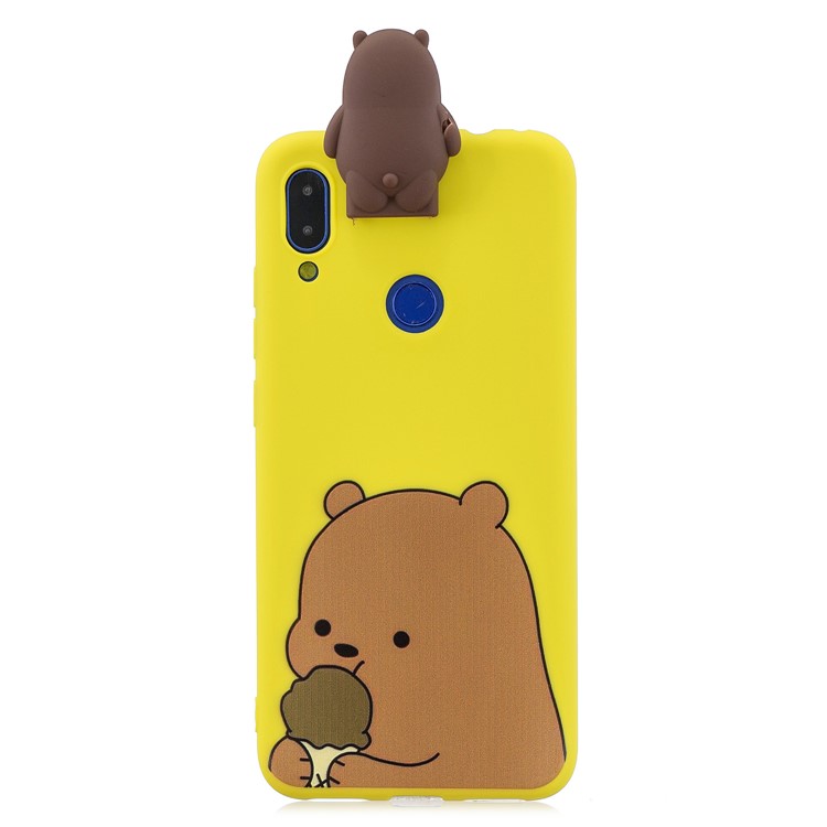 Stylish Cool TPU IMD Casing for Xiaomi Redmi Note 7 / Note 7 Pro (India) / Note 7S - Grizzly Bear-2