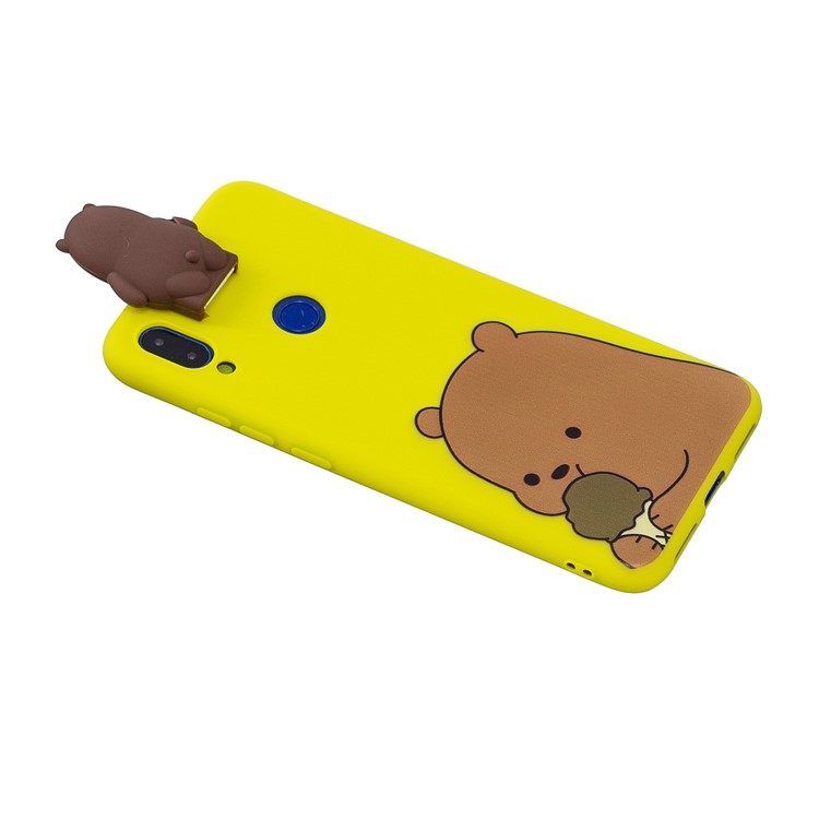 Stylish Cool TPU IMD Casing for Xiaomi Redmi Note 7 / Note 7 Pro (India) / Note 7S - Grizzly Bear-4
