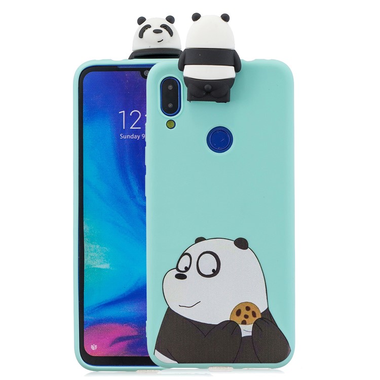 Stylish Cool TPU IMD Casing for Xiaomi Redmi Note 7 / Note 7 Pro (India) / Note 7S - Panda-1