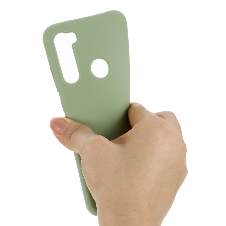 Couvre De Silicone Liquide Pour Xiaomi Redmi Note 8 - Vert-4