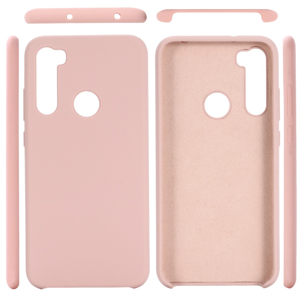 Liquid Silicone Covering for Xiaomi Redmi Note 8 - Pink-2