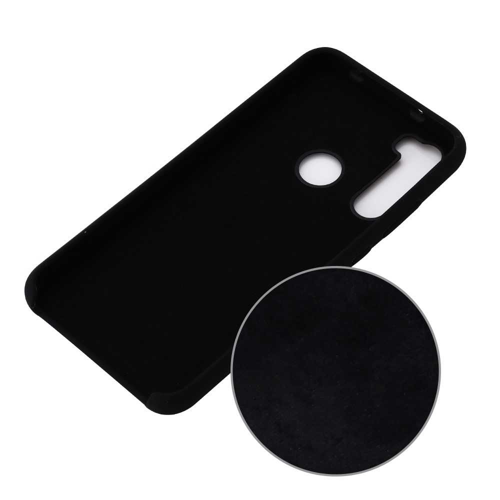 Liquid Silicone Covering for Xiaomi Redmi Note 8 - Black-3
