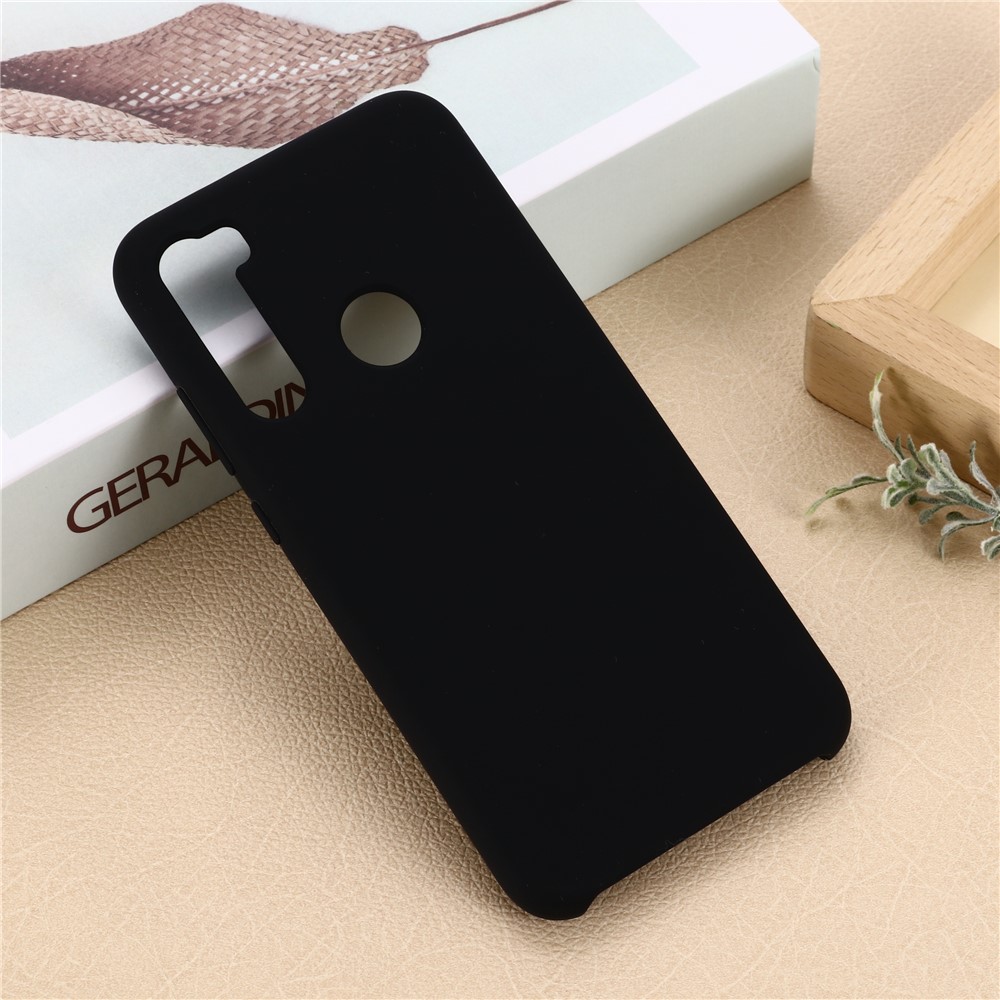 Liquid Silicone Covering for Xiaomi Redmi Note 8 - Black-6