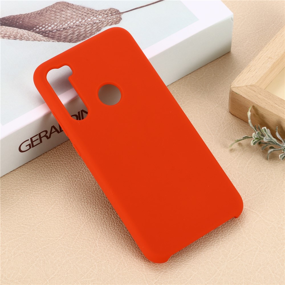 Liquid Silicone Covering for Xiaomi Redmi Note 8 - Red-6