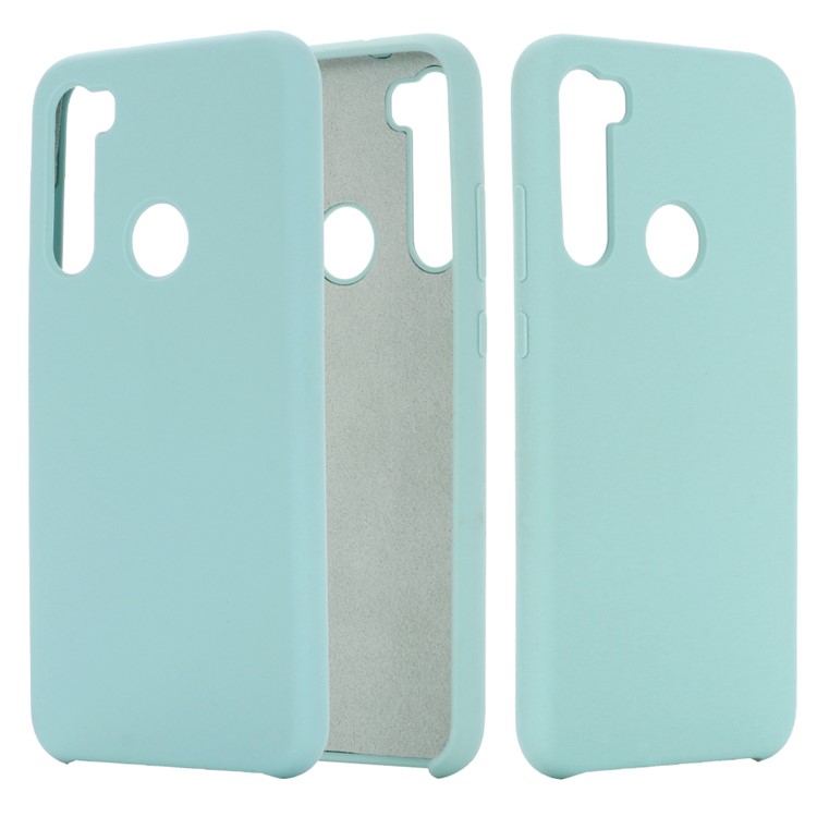 Liquid Silicone Covering for Xiaomi Redmi Note 8 - Blue-1
