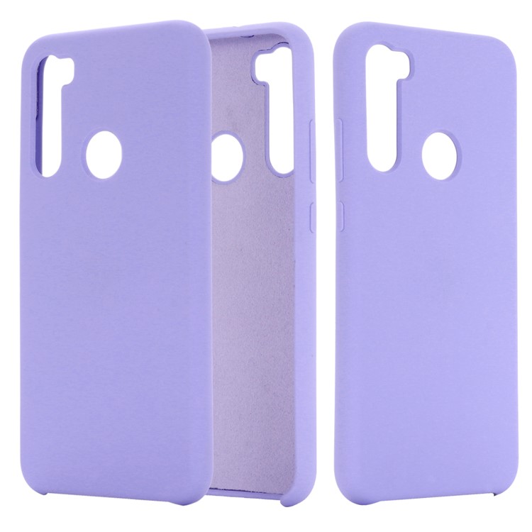 Liquid Silicone Covering for Xiaomi Redmi Note 8 - Purple-1