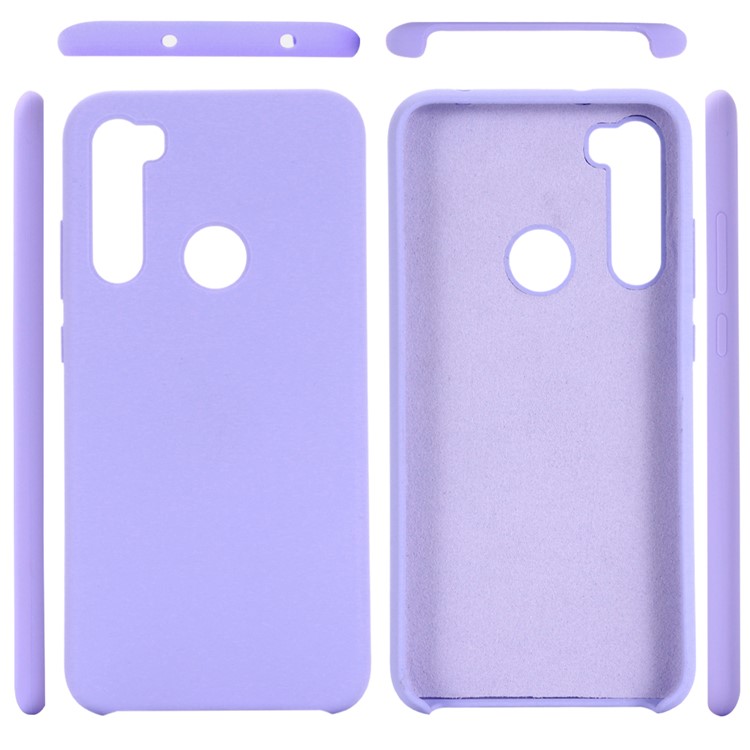 Liquid Silicone Covering for Xiaomi Redmi Note 8 - Purple-2
