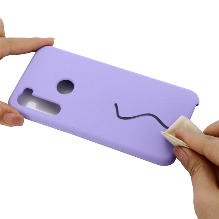 Liquid Silicone Covering for Xiaomi Redmi Note 8 - Purple-5