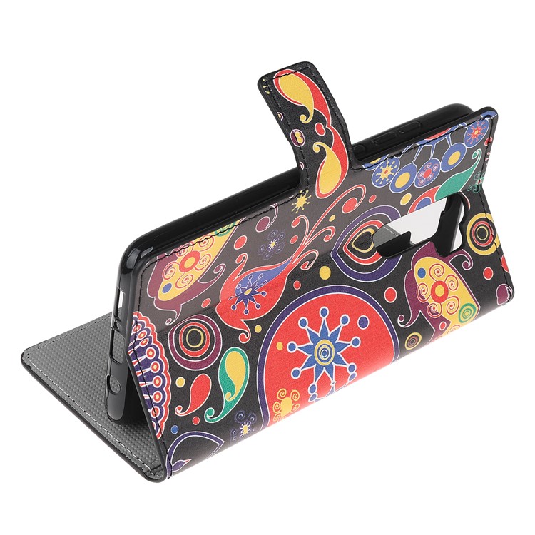 Wallet Leather Stand Case for Xiaomi Redmi Note 8 Pro - Paisley Flowers-4