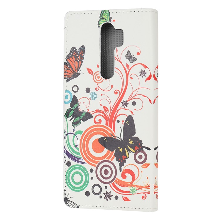Wallet Leather Stand Case for Xiaomi Redmi Note 8 Pro - Butterfly Circles-3