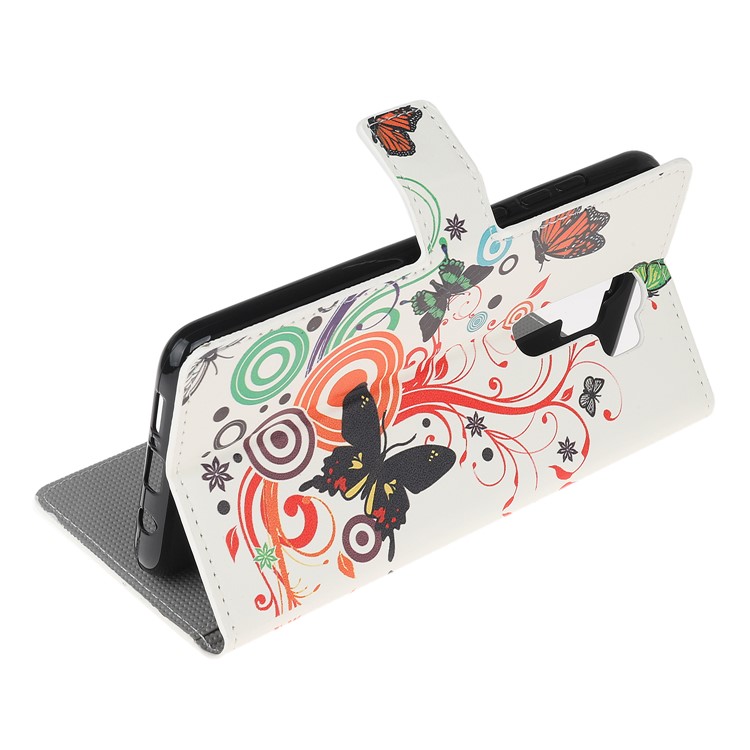 Wallet Leather Stand Case for Xiaomi Redmi Note 8 Pro - Butterfly Circles-4