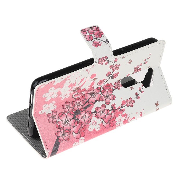Wallet Leather Stand Case for Xiaomi Redmi Note 8 Pro - Plum Blossom-4