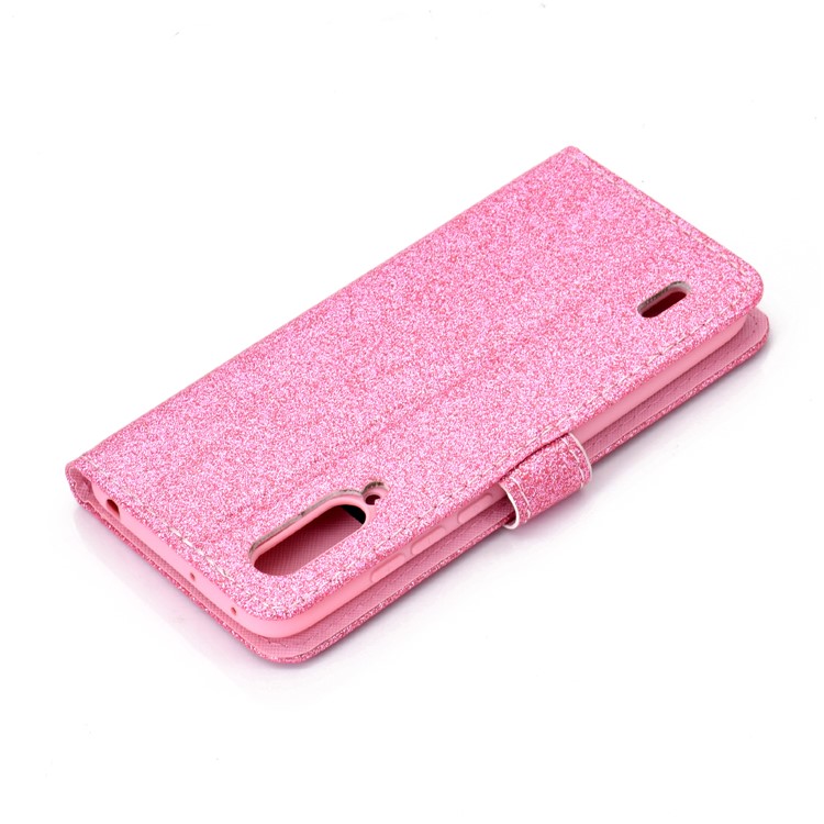 Flash Powder Leather Wallet Case for Xiaomi Mi CC9e / Mi A3 - Pink-10