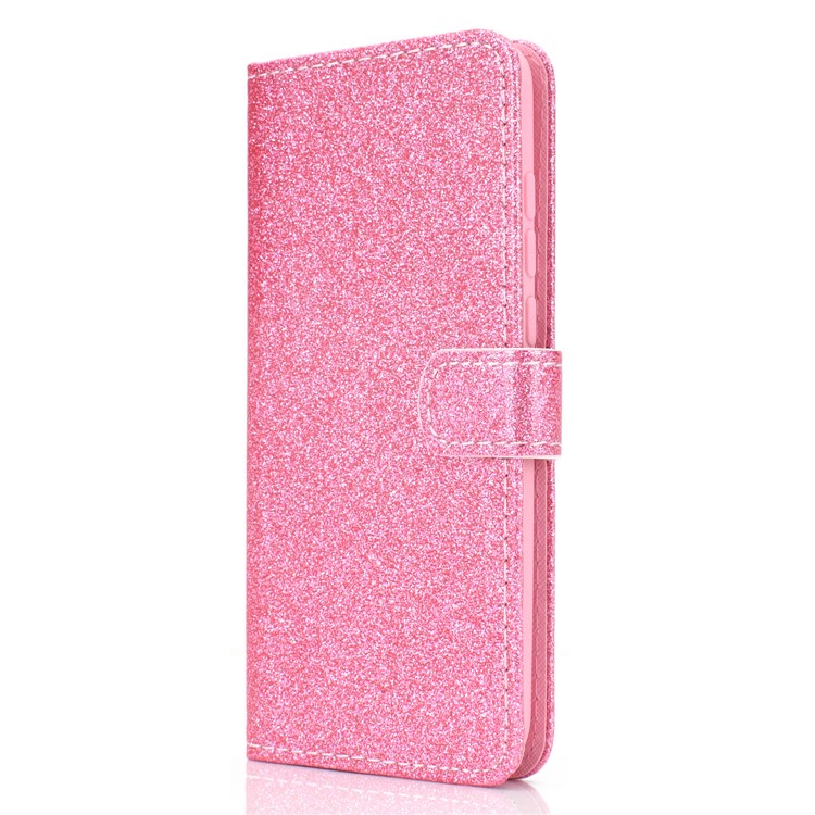 Flash Powder Leather Wallet Case for Xiaomi Mi CC9e / Mi A3 - Pink-3