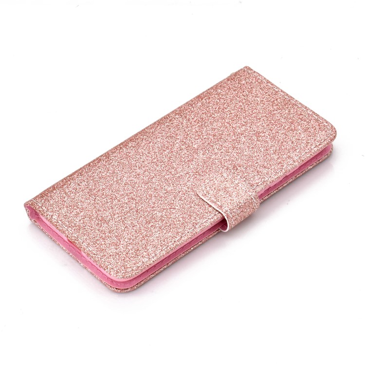 Flash Powder Leather Wallet Case for Xiaomi Mi CC9e / Mi A3 - Rose Gold-6