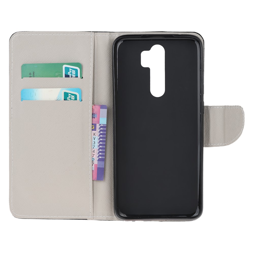 Patrón De Impresión De La Cartera De Cuero De La Textura De La Impresión Para Xiaomi Redmi Note 8 Pro - Mariposas Vívidas-6