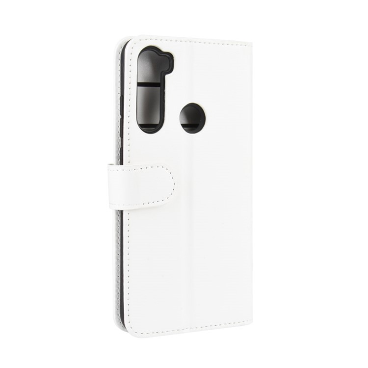 Crazy Horse Texture Wallet Stand Flip Leather Protective Case for Xiaomi Redmi Note 8 - White-8