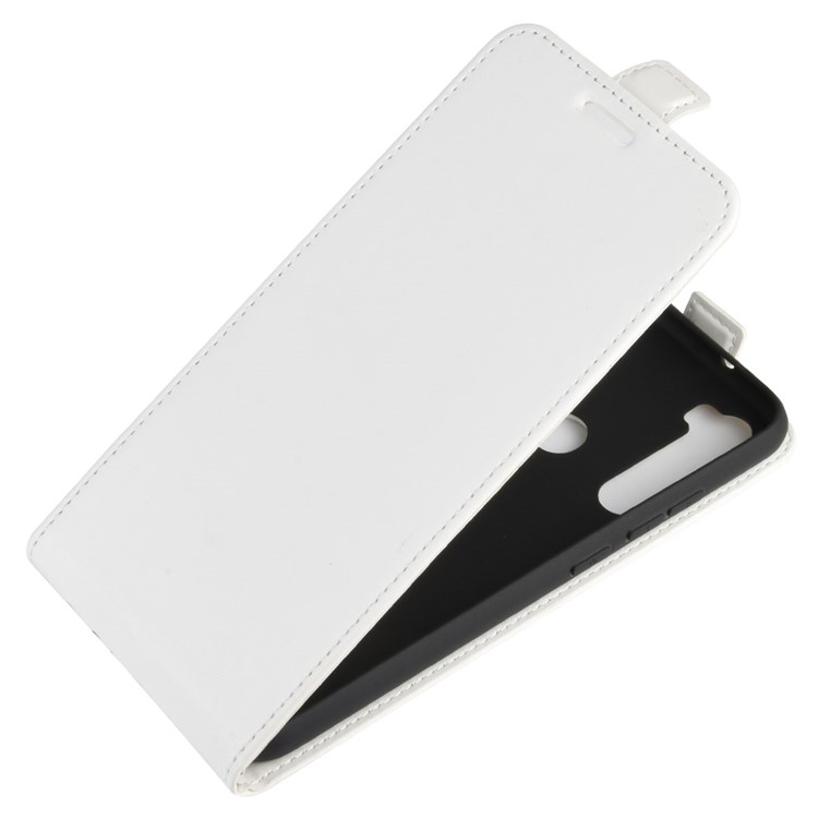 Crazy Horse Vertical Flip Leather Phone Casing with Card Holder for Xiaomi Redmi Note 8 - White-4