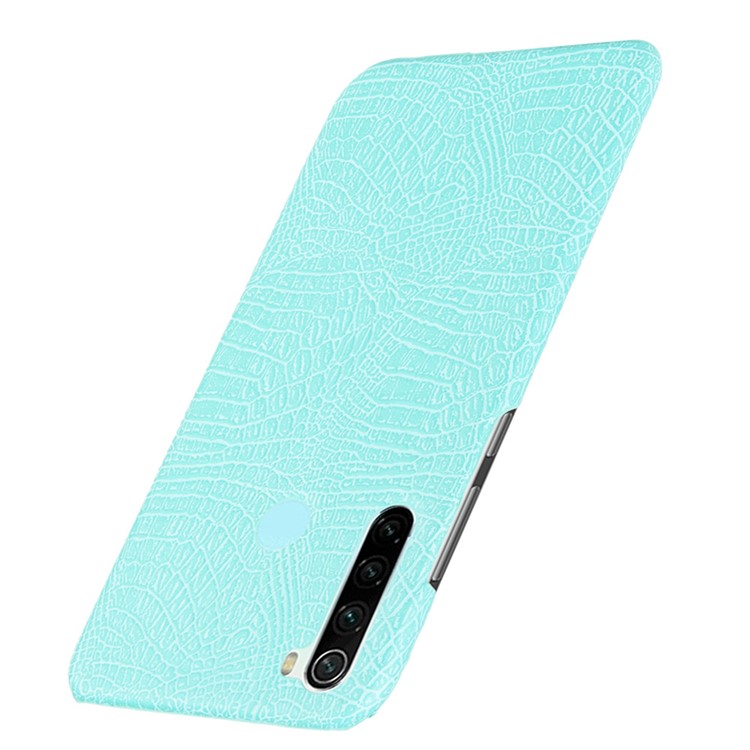 Crocodile Skin PU Leather Coated PC Hard Casing for Xiaomi Redmi Note 8 - Baby Blue-3