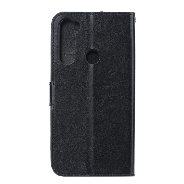 For Xiaomi Redmi Note 8 Crazy Horse Skin Wallet Stand Leather Cell Casing - Black-3