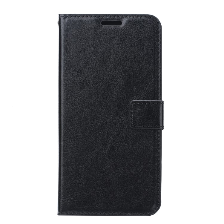 For Xiaomi Redmi Note 8 Pro Crazy Horse Texture Wallet Stand Leather Casing - Black-2