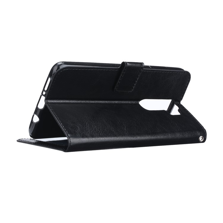 For Xiaomi Redmi Note 8 Pro Crazy Horse Texture Wallet Stand Leather Casing - Black-5
