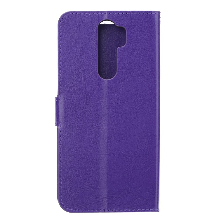 For Xiaomi Redmi Note 8 Pro Crazy Horse Texture Wallet Stand Leather Casing - Purple-3