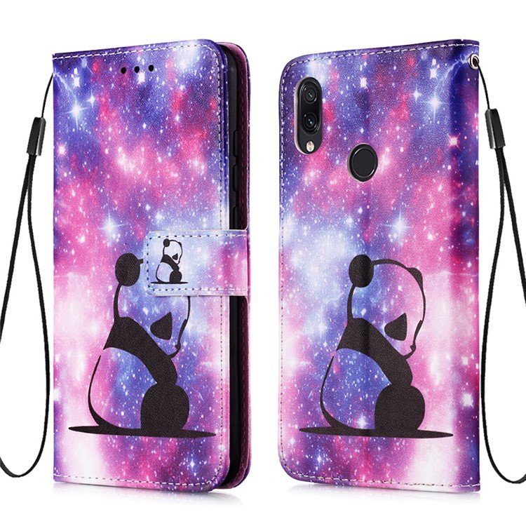 Pattern Printing PU Leather Wallet Protective Case for Xiaomi Redmi Note 7 / Redmi Note 7 Pro (India) / Redmi Note 7S - Sad Panda-3