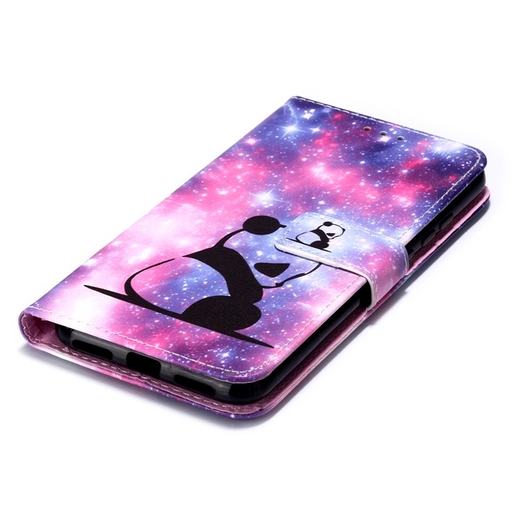 Pattern Printing PU Leather Wallet Protective Case for Xiaomi Redmi Note 7 / Redmi Note 7 Pro (India) - Sad Panda-7