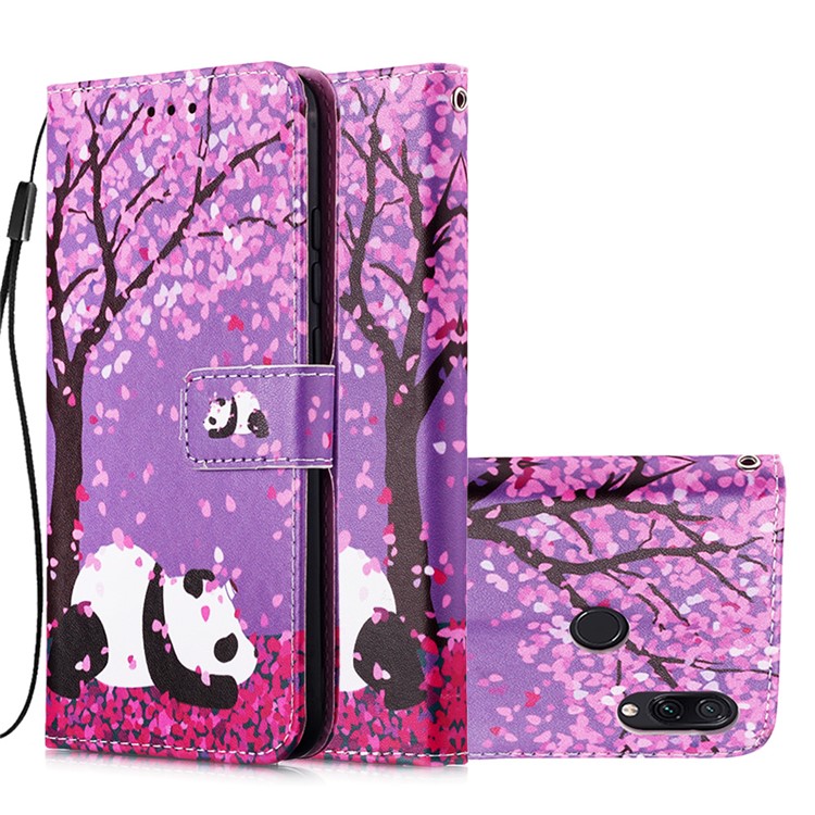Pattern Printing PU Leather Wallet Protective Case for Xiaomi Redmi Note 7 / Redmi Note 7 Pro (India) / Redmi Note 7S - Lazy Panda-4