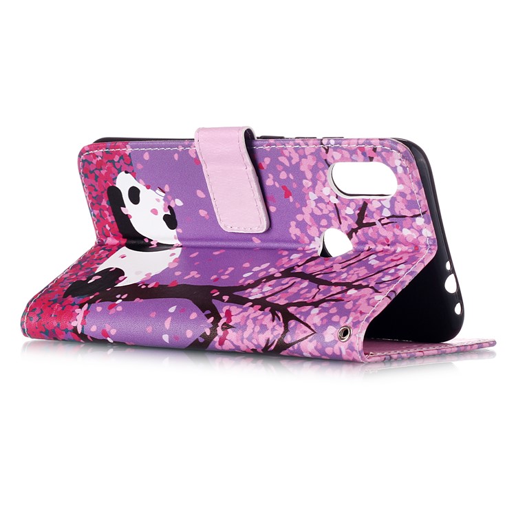 Pattern Printing PU Leather Wallet Protective Case for Xiaomi Redmi Note 7 / Redmi Note 7 Pro (India) / Redmi Note 7S - Lazy Panda-5