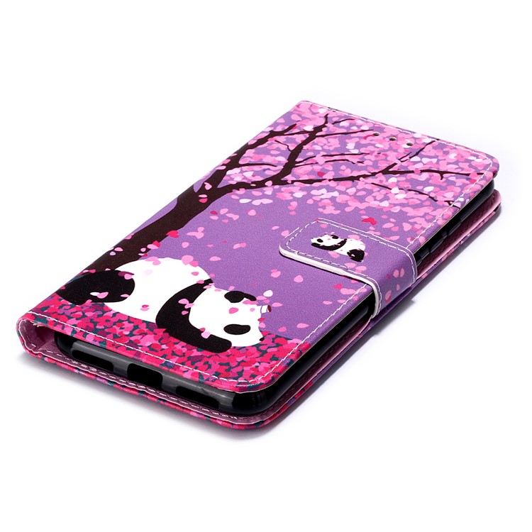 Pattern Printing PU Leather Wallet Protective Case for Xiaomi Redmi Note 7 / Redmi Note 7 Pro (India) / Redmi Note 7S - Lazy Panda-7