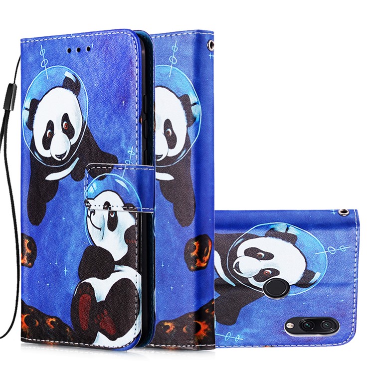 Pattern Printing PU Leather Wallet Protective Case for Xiaomi Redmi Note 7 / Redmi Note 7 Pro (India) / Redmi Note 7S - Cute Panda-5