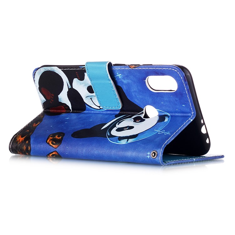 Pattern Printing PU Leather Wallet Protective Case for Xiaomi Redmi Note 7 / Redmi Note 7 Pro (India) / Redmi Note 7S - Cute Panda-6