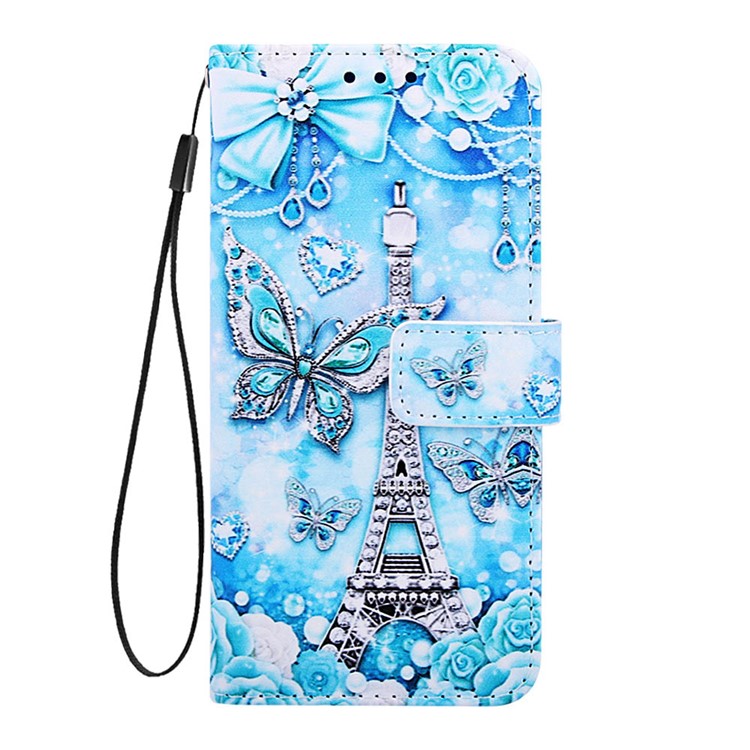 Pattern Printing PU Leather Wallet Protective Case for Xiaomi Redmi Note 7 / Redmi Note 7 Pro (India) / Redmi Note 7S - Eiffel Tower-2