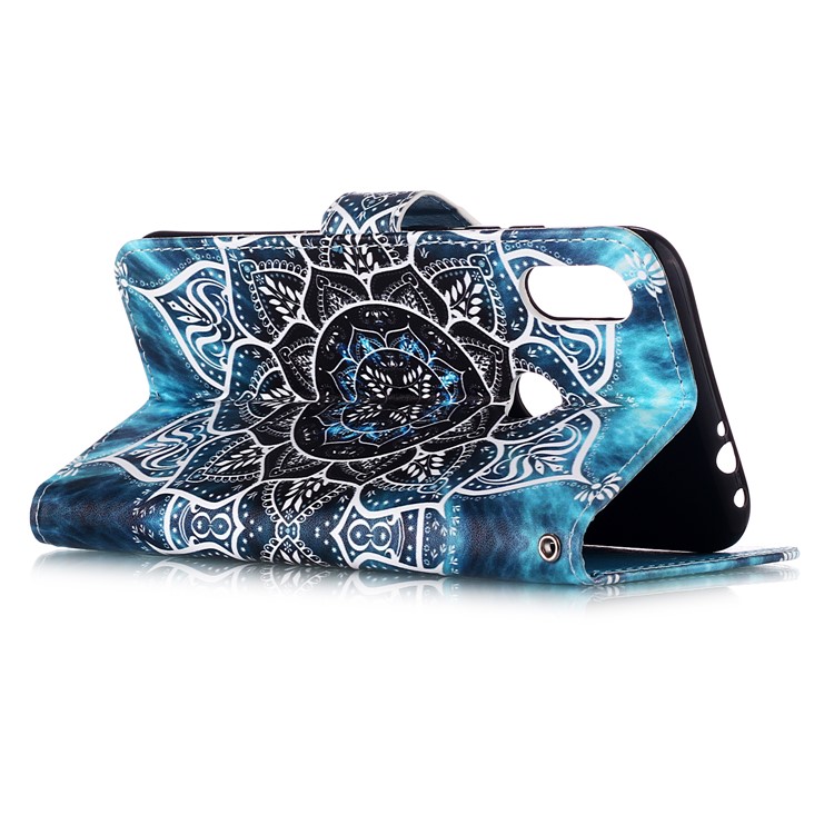 Pattern Printing PU Leather Wallet Protective Case for Xiaomi Redmi Note 7 / Redmi Note 7 Pro (India) / Redmi Note 7S - Mandala Flower-5