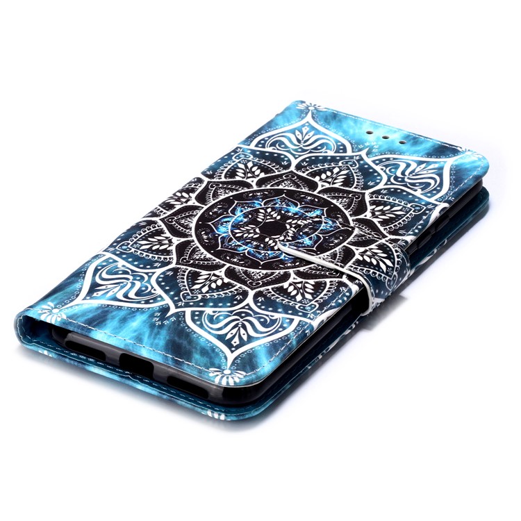 Pattern Printing PU Leather Wallet Protective Case for Xiaomi Redmi Note 7 / Redmi Note 7 Pro (India) / Redmi Note 7S - Mandala Flower-7