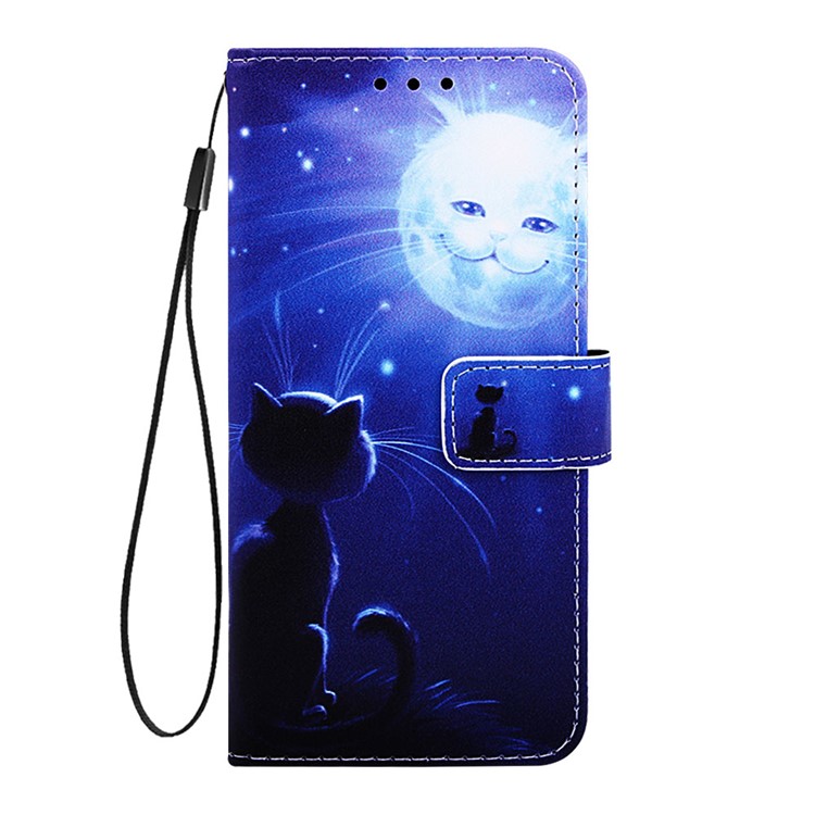 Pattern Printing PU Leather Wallet Protective Case for Xiaomi Redmi Note 7 / Redmi Note 7 Pro (India) / Redmi Note 7S - Luminous Cat Face-2