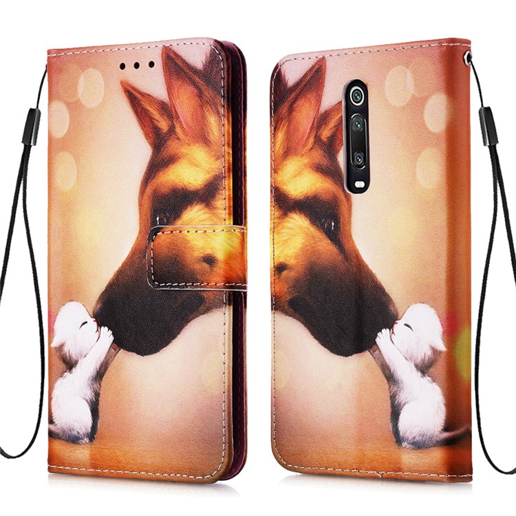 Pattern Printing PU Leather Wallet Protective Case for Xiaomi Redmi K20 Pro / Mi 9T Pro / Redmi K20 / Mi 9T - Dog and Cat-3