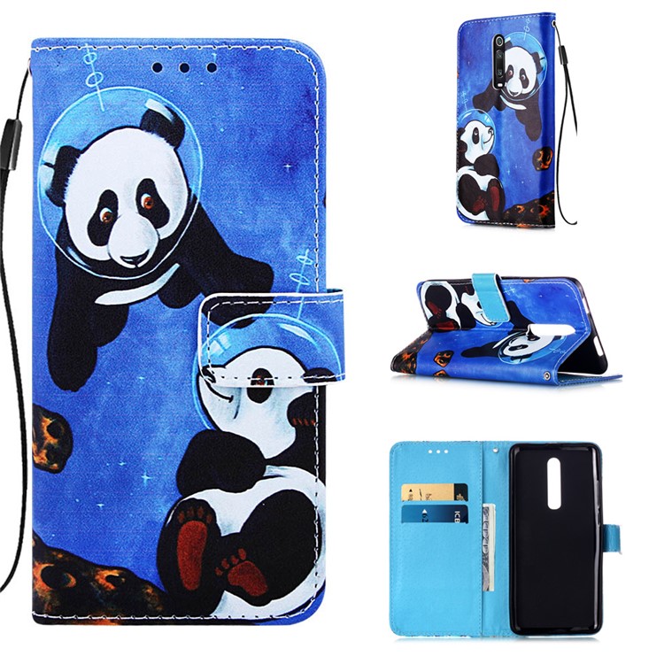 Pattern Printing PU Leather Wallet Protective Case for Xiaomi Redmi K20 Pro / Mi 9T Pro / Redmi K20 / Mi 9T - Cute Panda-1
