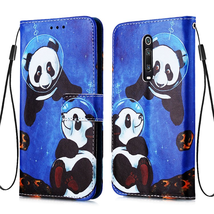 Pattern Printing PU Leather Wallet Protective Case for Xiaomi Redmi K20 Pro / Mi 9T Pro / Redmi K20 / Mi 9T - Cute Panda-3